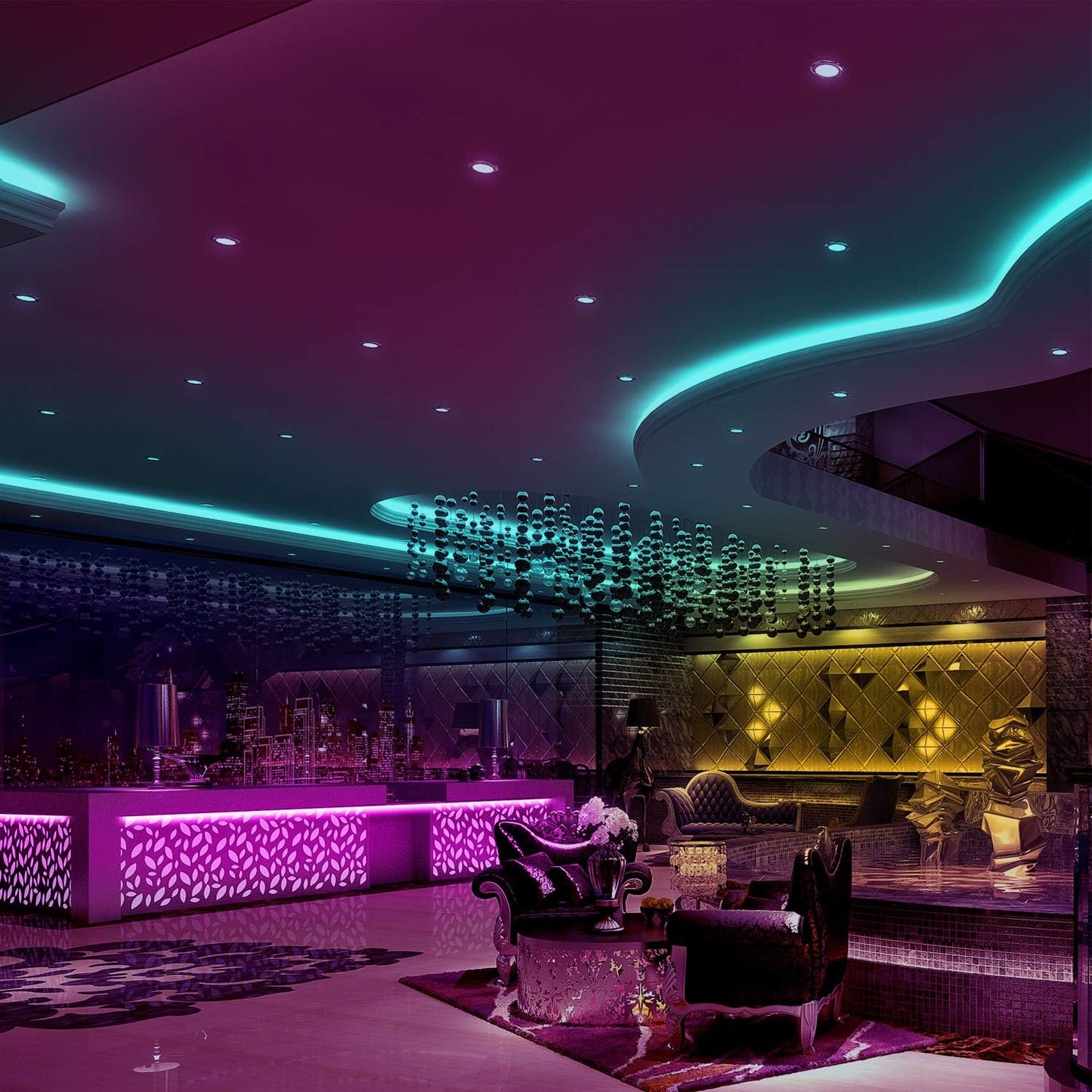 Luxora 32ft Led Strip Light with Remote and Custom Colors