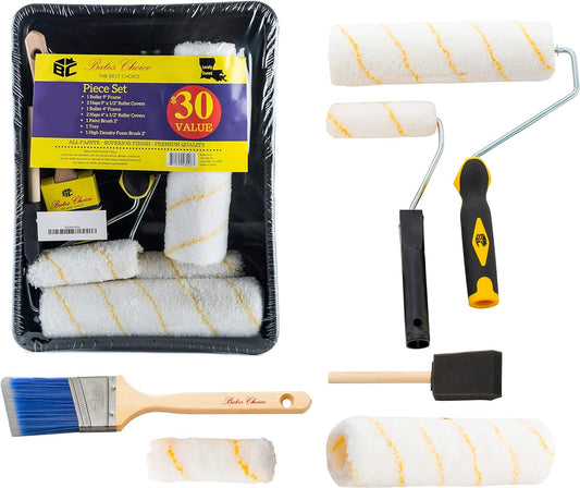 RoyaleGlow Home Paint Roller Kit - 11 Piece Set for Easy Painting