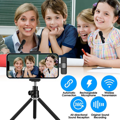 Luxora 2 Pack Wireless Microphone For Iphone Ipad