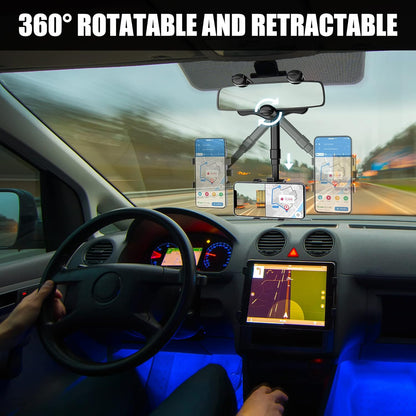 Royaleva Rearview Mirror Phone Holder with 360-Degree Rotation