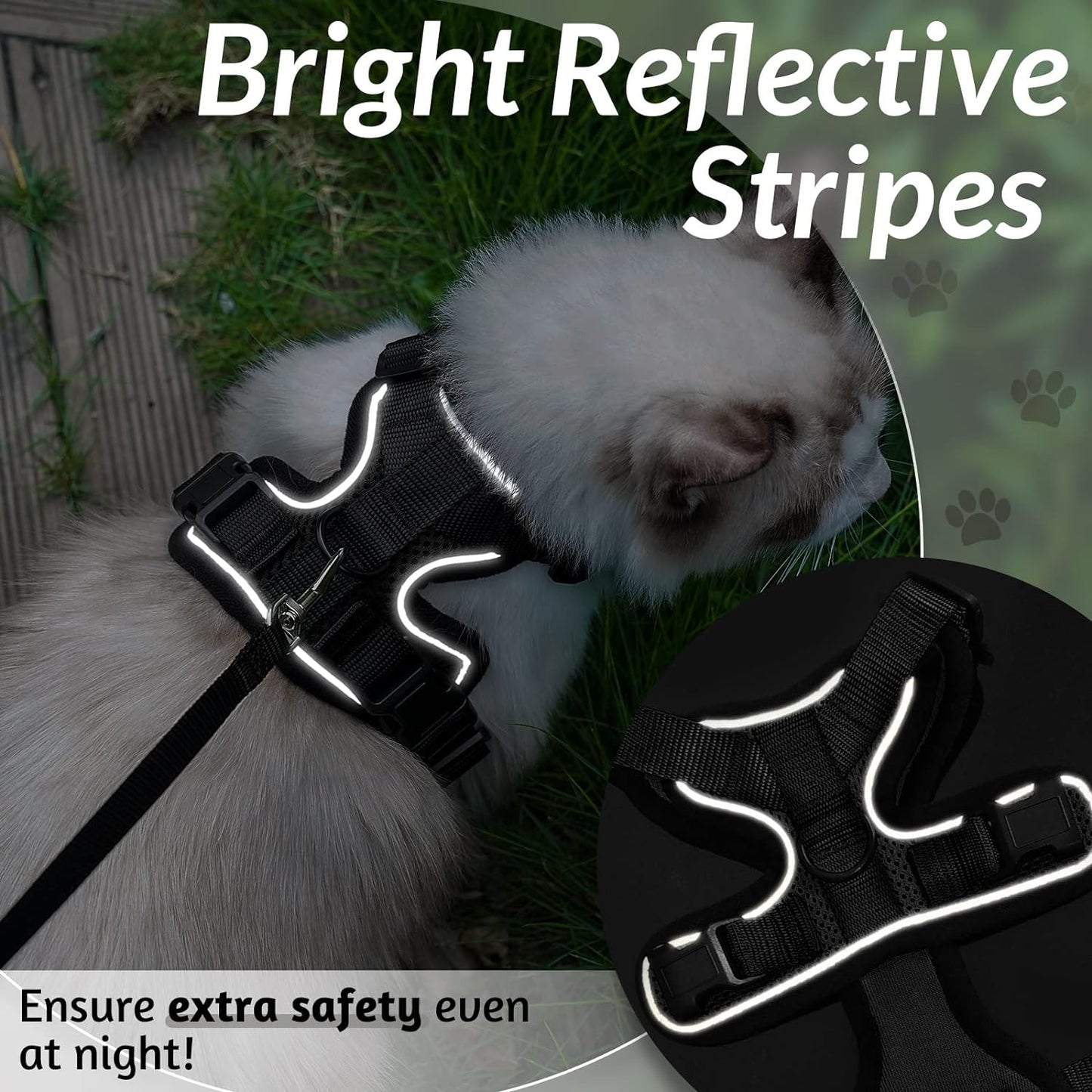 Luxora Escape Proof Cat Harness with Leash for Safe Adventures