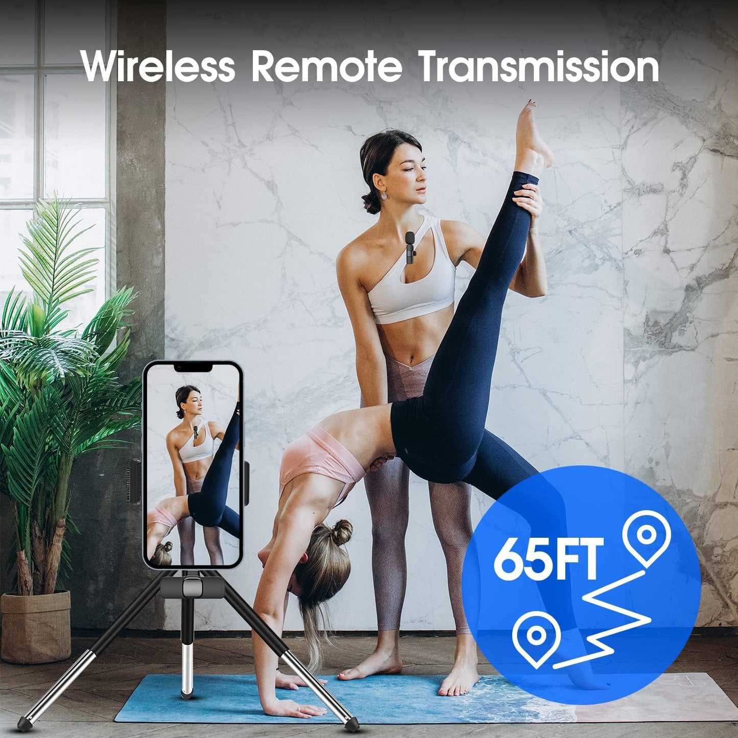 Luxora 2 Pack Wireless Microphone For Iphone Ipad