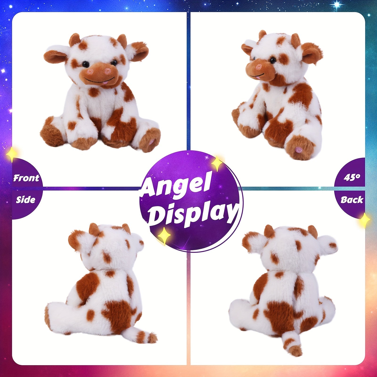 Adorable Glowing Stuffed Animal with Soft Plush Design - Black