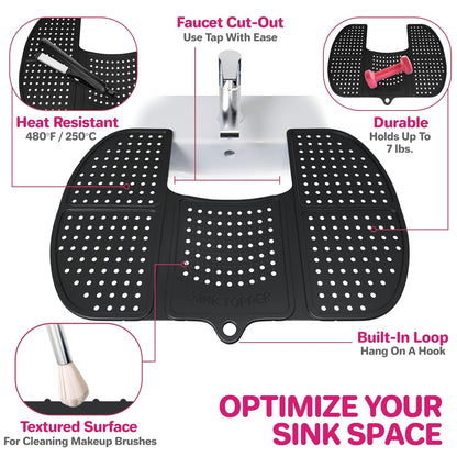 RoyaleGlow Bathroom Sink Topper Cover for Space Saving