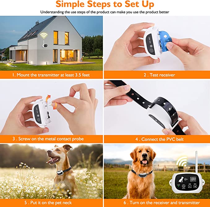 Royaleva Wireless Dog Fence With Collar for All Sizes