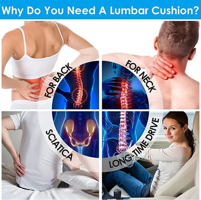 Luxora Ergonomic Lumbar Support Cushion Pillow for Back Pain