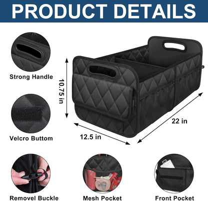 Royaleva Car Trunk Storage Organizer for Maximum Tidy Space