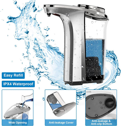 RoyaleGlow Automatic Touchless Dish Soap Dispenser For Kitchen And Bathroom