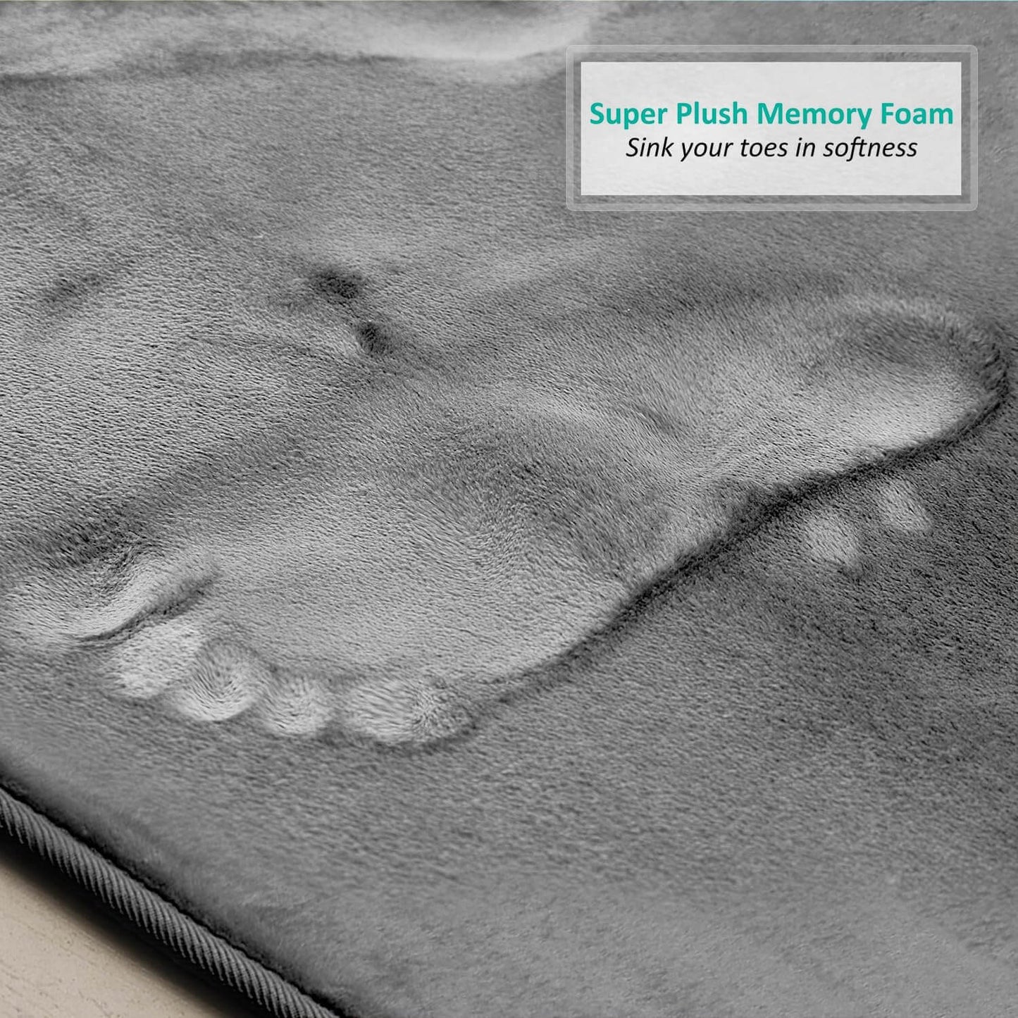 Royallure 3-Piece Memory Foam Bathroom Mat Set – Absorbent, Anti-Slip & Washable