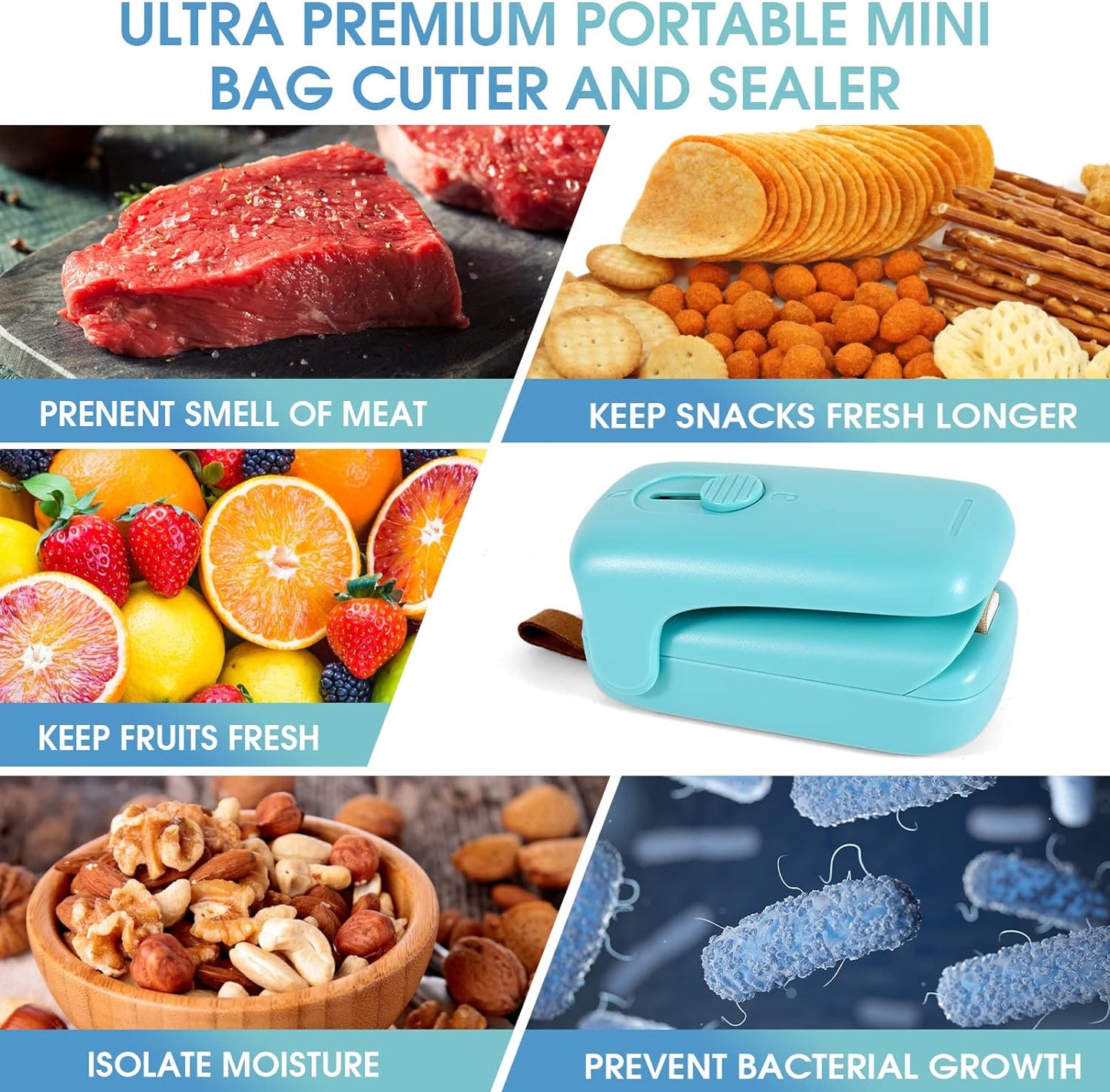Royaleva Handheld Mini Bag Sealer for Food Freshness