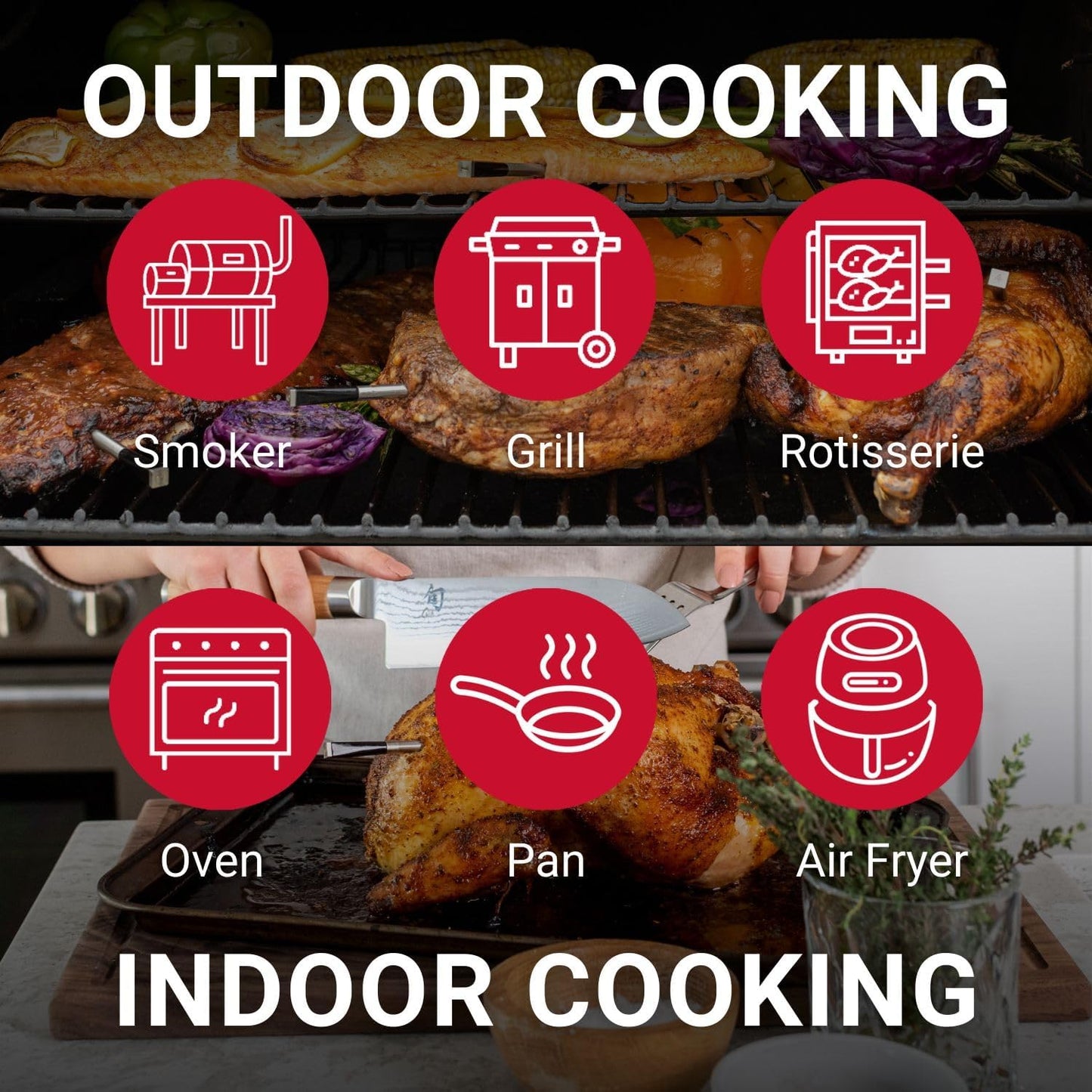 Royaleva Wireless Smart Meat Thermometer with Bluetooth