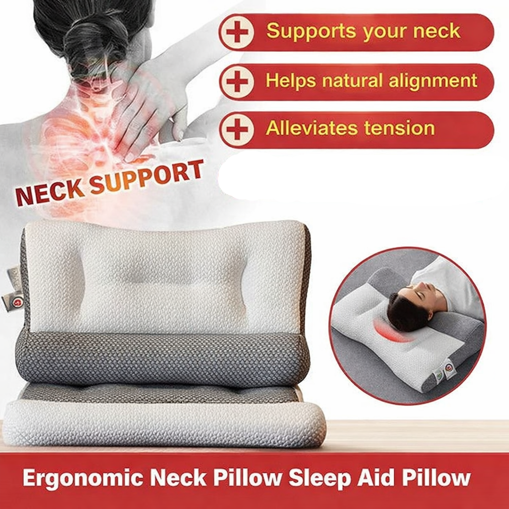 Luxora Orthopedic Neck Pillow For Sleeping Comfort Relief