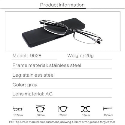 Royaleva Compact Mens & Ladies Folding Reading Glasses