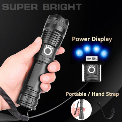 RoyaleGlow 90000 Lumens Xhp50.2 Most Powerful Flashlight