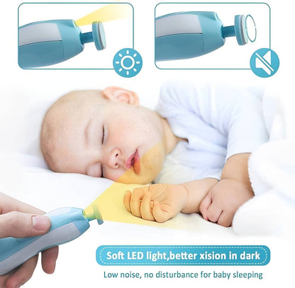 Luxora Baby Nail Trimmer with LED Light and 6 Heads