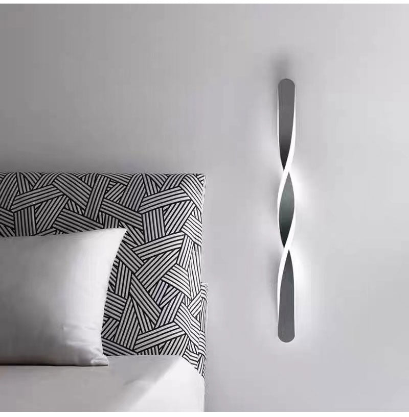 Royelux Modern Spiral LED Wall Sconce - Dimmable Minimalist Wall Light