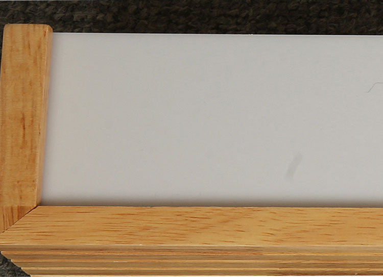 RoyaleGlow Wood LED Wall Sconce - Modern Rectangular Nordic Light