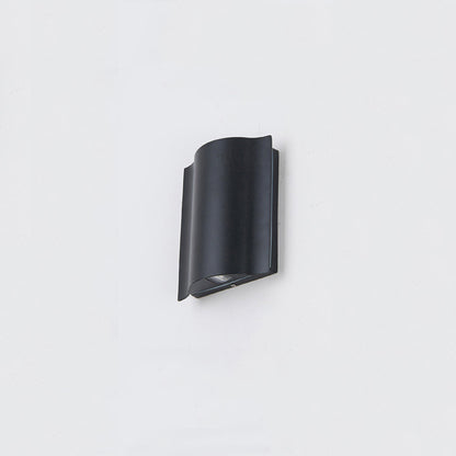LuxRoyale Modern Outdoor Wall Sconce Black Up Down Light Fixture