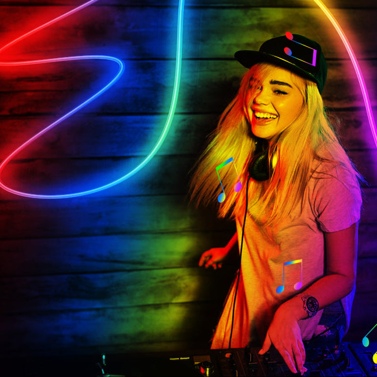 Royelux RGB Neon LED Strip Lights with App Control & Music Sync