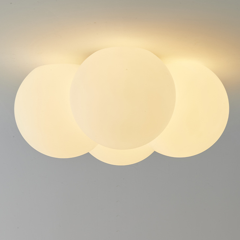 Royallure Cloud Bubbles Ceiling Light - Elegant LED Fixture for Home Décor - Flush Mount Ceiling / White / D42*H20CM