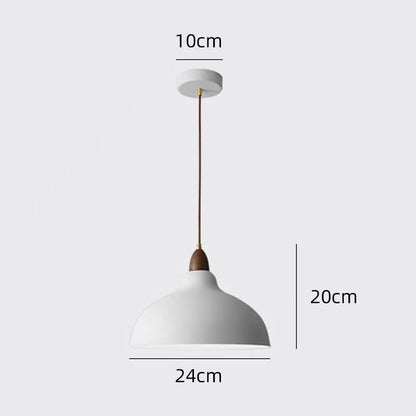 RoyaleGlow Modern Wood And Metal Pendant Light For Kitchen Island