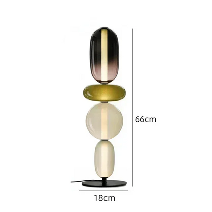 LuxRoyale Modern Glass Table Lamp Decorative Bedside Light