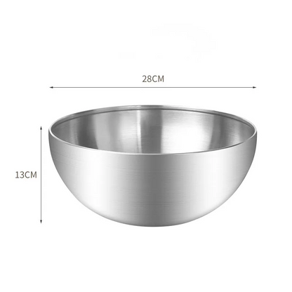 Royelux Premium Stainless Steel Mixing Bowls - Modern 5 Piece Elegant Nesting Set