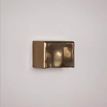 RoyaleGlow Modern Gold Curved LED Wall Light Waterproof Up Down Sconce