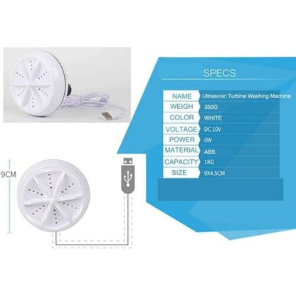 Royaleva The Mini Ultrasonic Washing Machine Compact Clean