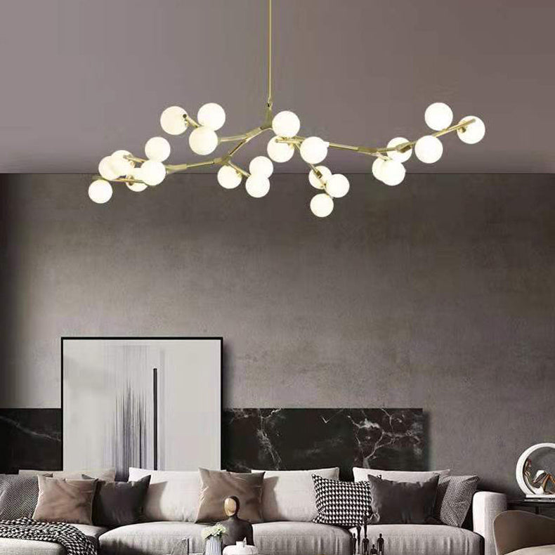 Royelux Modern Branch Bubble Chandelier-Glass Sphere Fixture