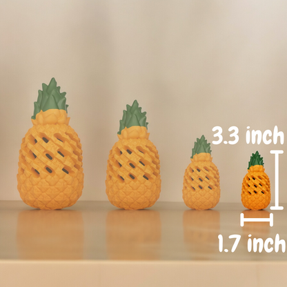Pawellure Indestructible Pineapple Dog Chew Toy – Durable Treat Dispenser for Aggressive Chewers