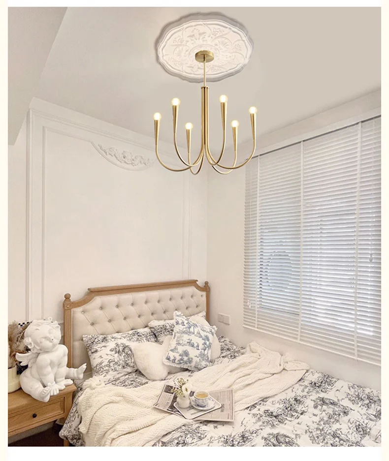 Royelux Modern Chandelier Light - Mid Century French Lighting for Dining, Living room