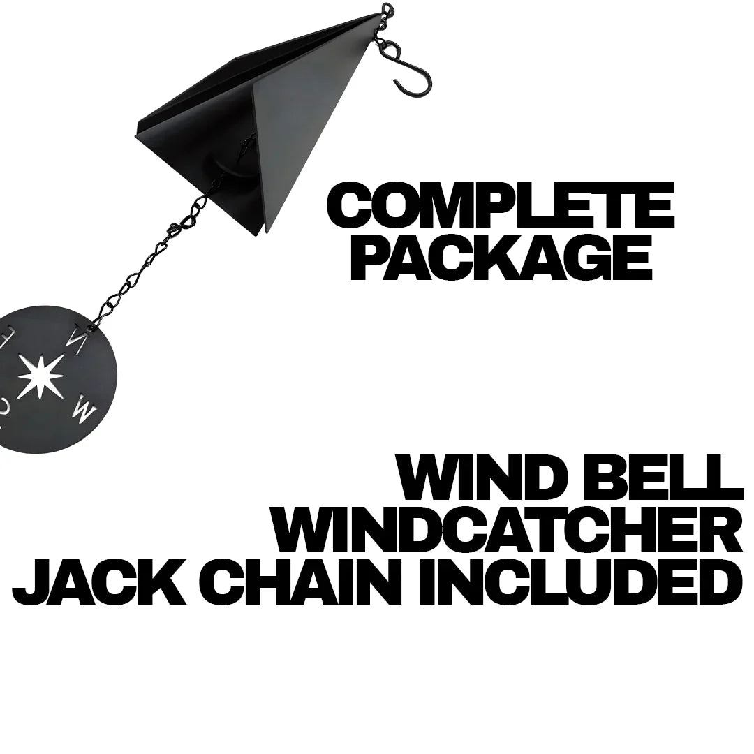 RoyaleGlow Door County Wind Bell with Compass Windcatcher