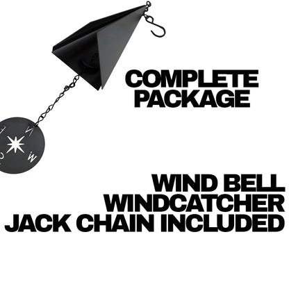 RoyaleGlow Door County Wind Bell with Compass Windcatcher