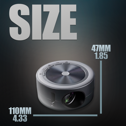 Royaleva Mini Portable Projector – Ultra HD for Home Cinema