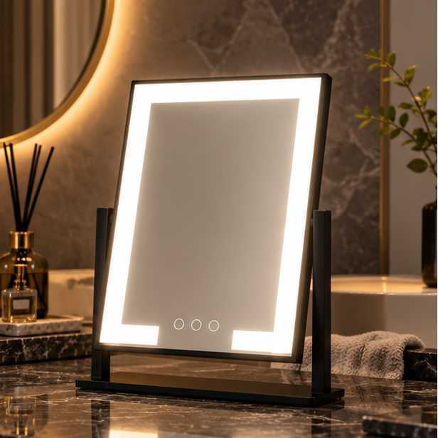 RoyaleGlow LED Lighted Vanity Makeup Mirror with Touch Control & Adjustable Brightness