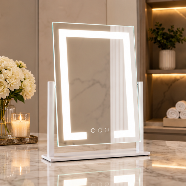 RoyaleGlow LED Lighted Vanity Makeup Mirror with Touch Control & Adjustable Brightness