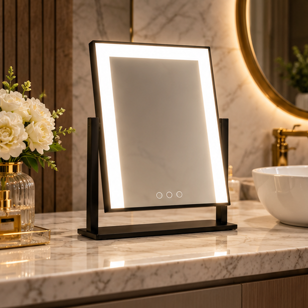 RoyaleGlow LED Lighted Vanity Makeup Mirror with Touch Control & Adjustable Brightness