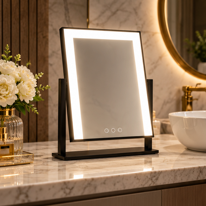 RoyaleGlow LED Lighted Vanity Makeup Mirror with Touch Control & Adjustable Brightness
