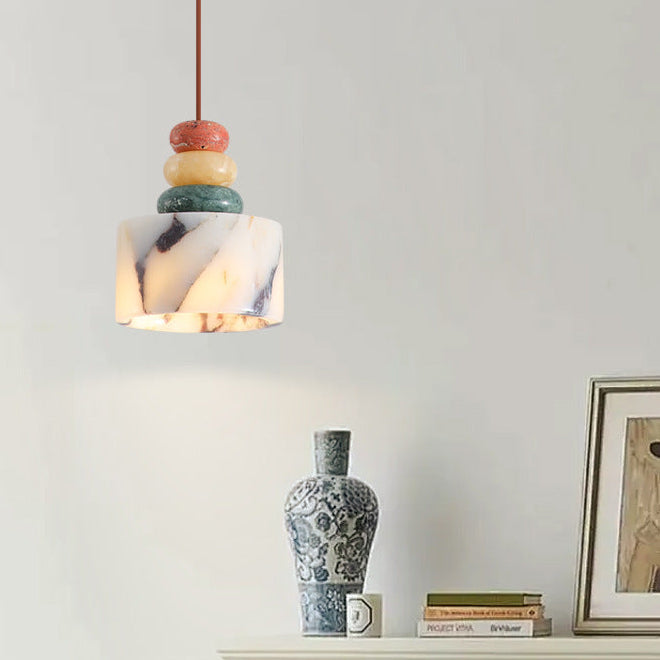 RoyaleGlow Sculptural Marble Pendant Light - Organic Modern Ceiling Fixture