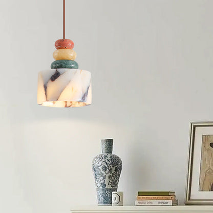 RoyaleGlow Sculptural Marble Pendant Light - Organic Modern Ceiling Fixture