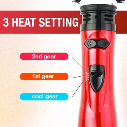 Luxora Rotating Hair Dryer with Interchangeable Brushes