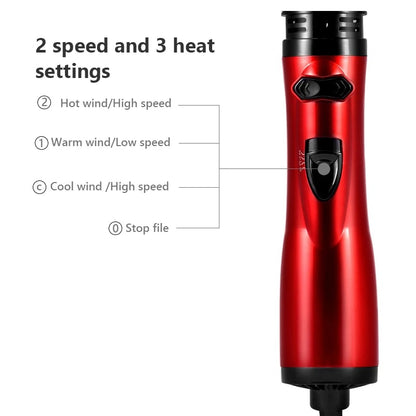 Luxora Rotating Hair Dryer with Interchangeable Brushes