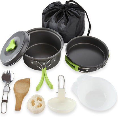 Royaleva Camping Cookware Backpacking Pots And Pans Set