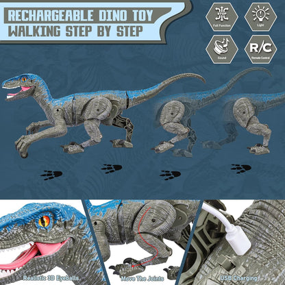 Royaleva Remote Control Dinosaur Raptor X for Kids