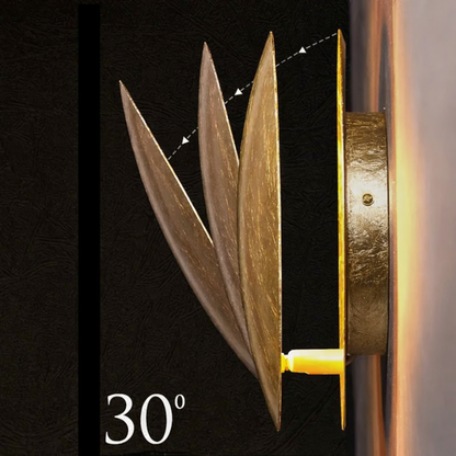Luxora Modern Eclipse LED Wall Light, Gold Dual Circle Sconce for Bedroom