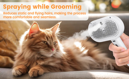 Royaleva Cat And Dog Steam Brush for Easy Grooming