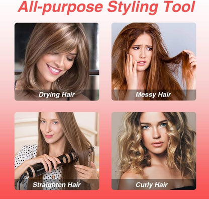 Luxora Rotating Hair Dryer with Interchangeable Brushes