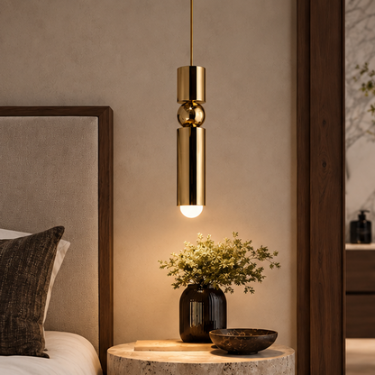 RoyaleGlow Modern Black Geometric Dimmable LED Pendant Light Fixture