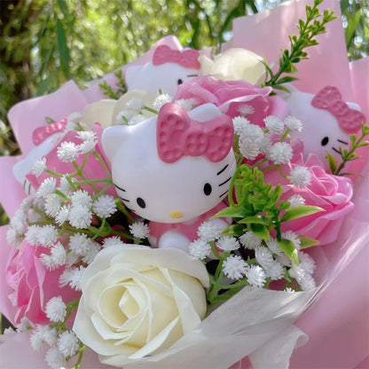 Royelux Hello Kitty Flower Bouquet – Creative Gift for Birthdays & Special Occasions